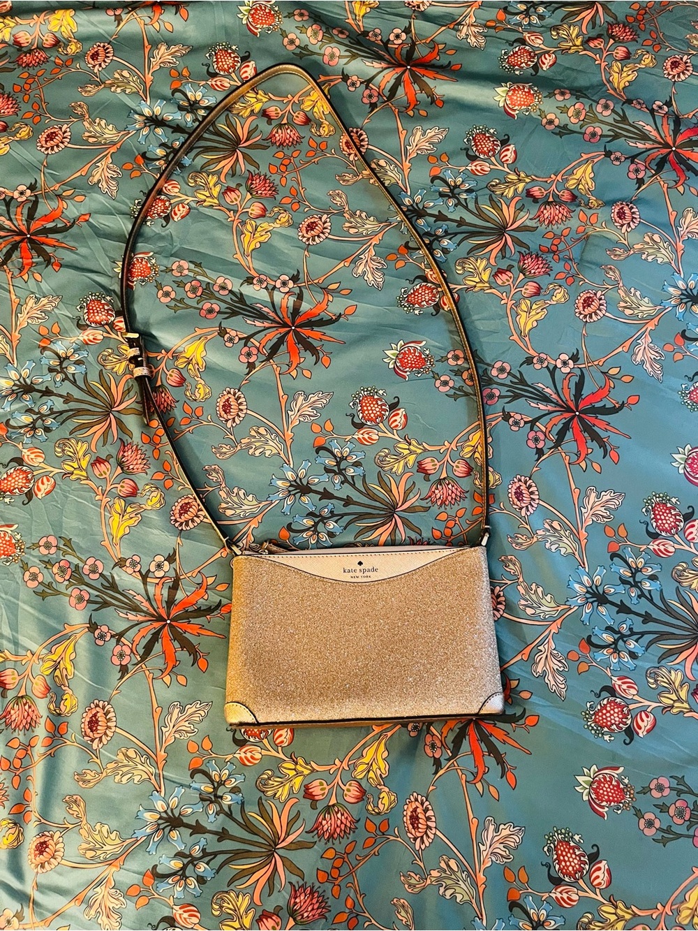 kate spade Glitter Crossbody Bag in Rose